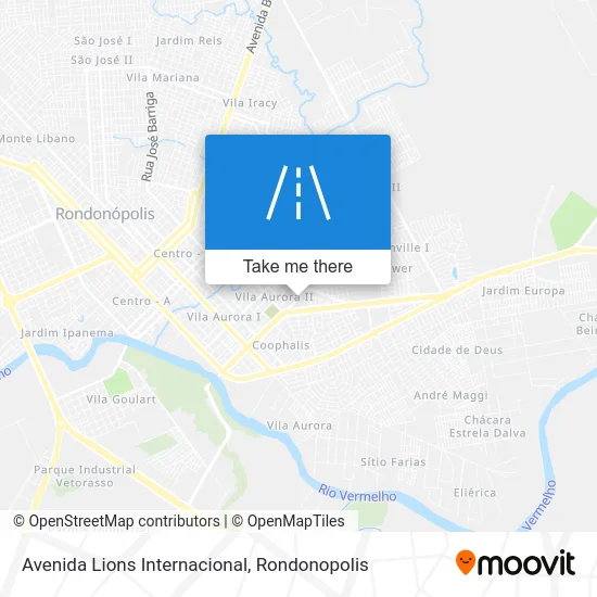 Avenida Lions Internacional map