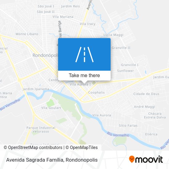 Avenida Sagrada Família map