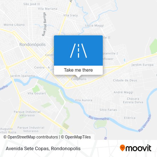 Avenida Sete Copas map