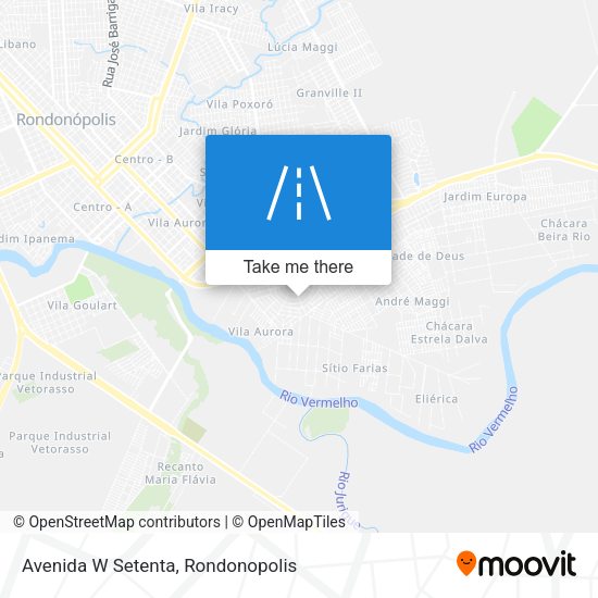 Avenida W Setenta map