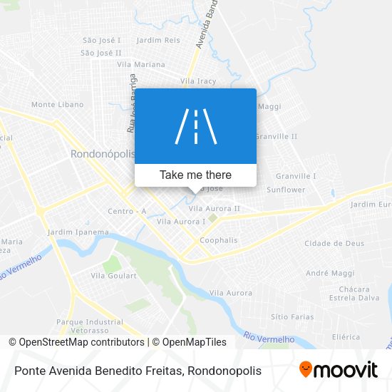 Ponte Avenida Benedito Freitas map
