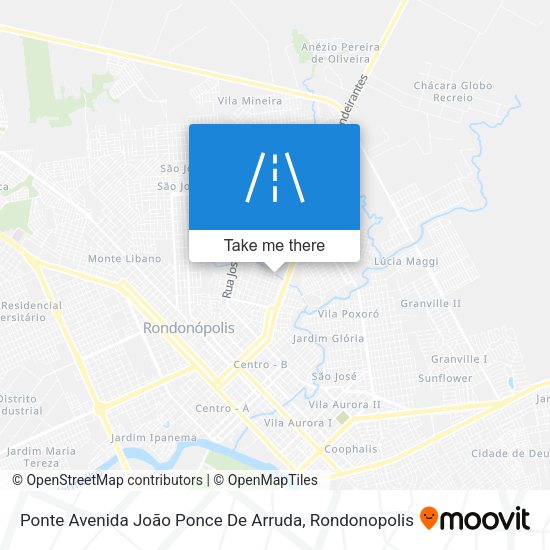 Ponte Avenida João Ponce De Arruda map