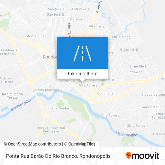 Ponte Rua Barão Do Rio Branco map