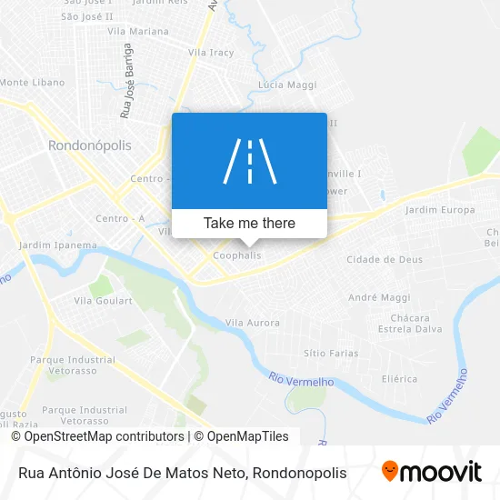 Rua Antônio José De Matos Neto map
