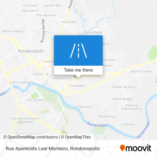 Rua Aparecido Leal Monteiro map