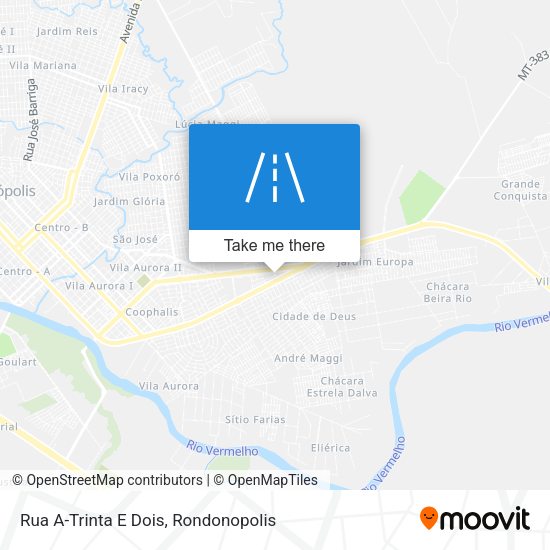 Rua A-Trinta E Dois map