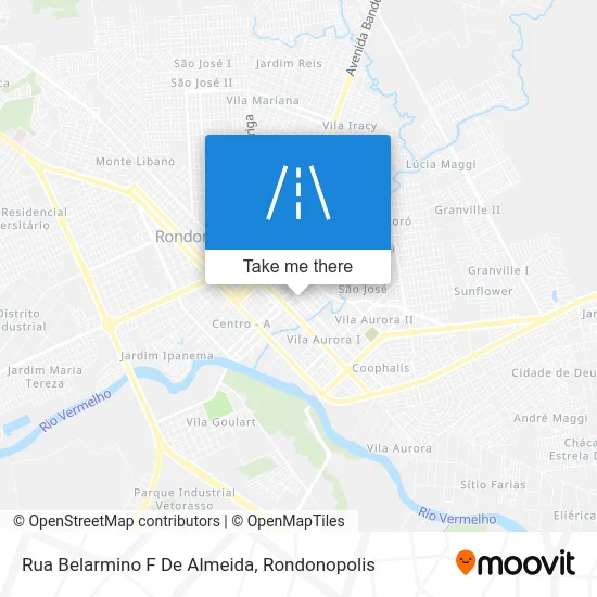 Rua Belarmino F De Almeida map