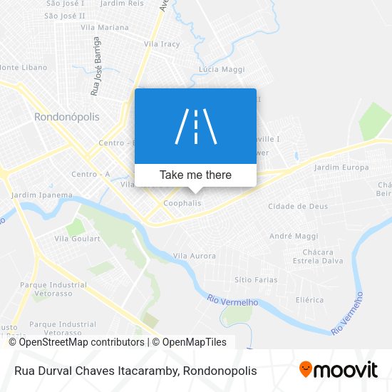 Rua Durval Chaves Itacaramby map