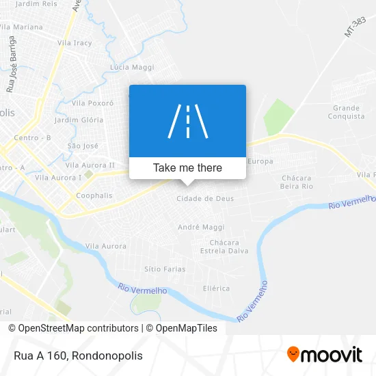 Rua A 160 map