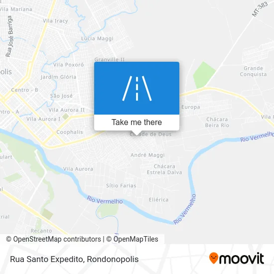 Rua Santo Expedito map