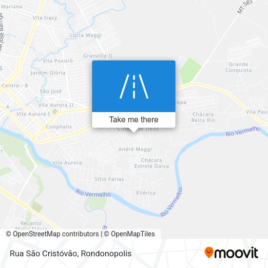 Rua São Cristóvão map