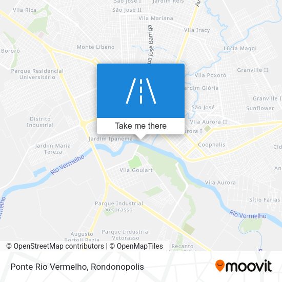 Ponte Rio Vermelho map