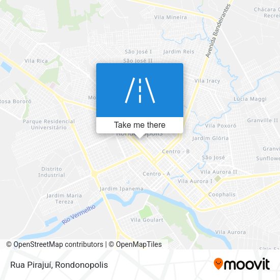 Rua Pirajuí map