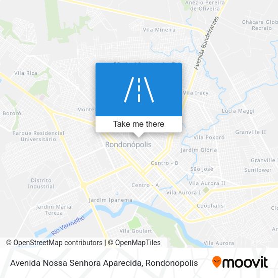 Avenida Nossa Senhora Aparecida map
