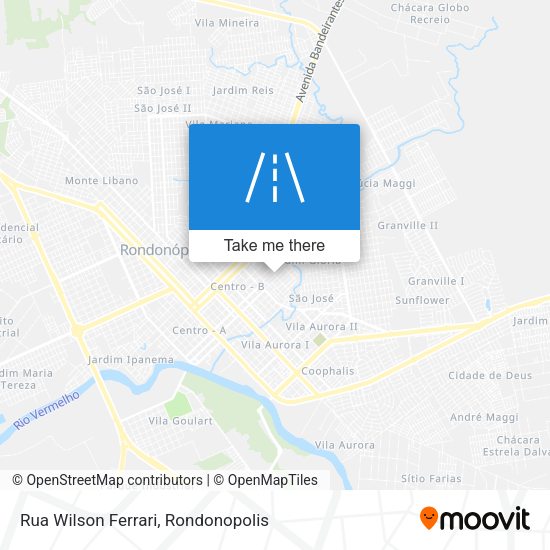 Rua Wilson Ferrari map