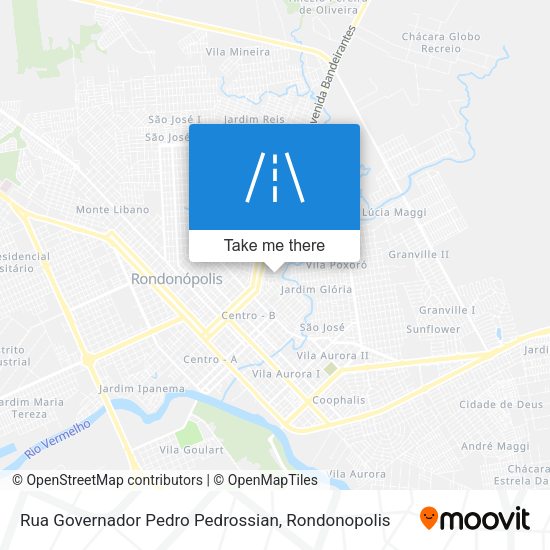 Rua Governador Pedro Pedrossian map
