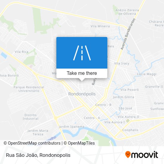 Rua São João map