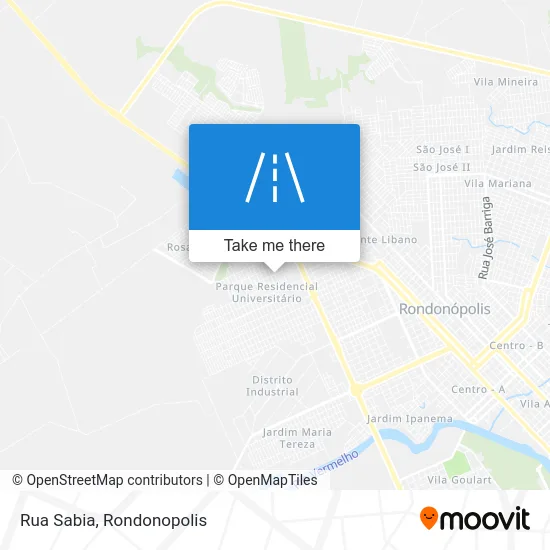 Rua Sabia map