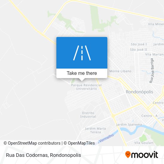 Rua Das Codornas map