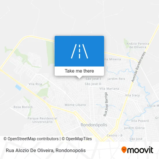 Rua Alozio De Oliveira map