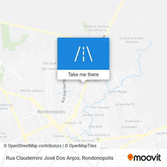 Rua Claudemiro José Dos Anjos map