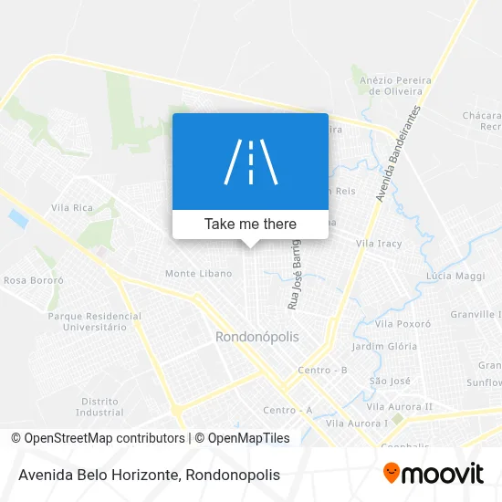 Avenida Belo Horizonte map