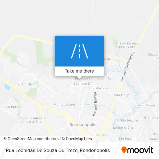 Rua Leonidas De Souza Ou Treze map