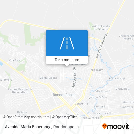 Avenida Maria Esperança map