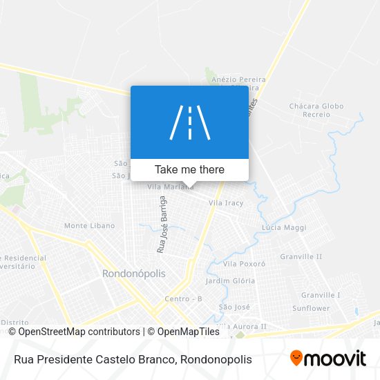 Rua Presidente Castelo Branco map