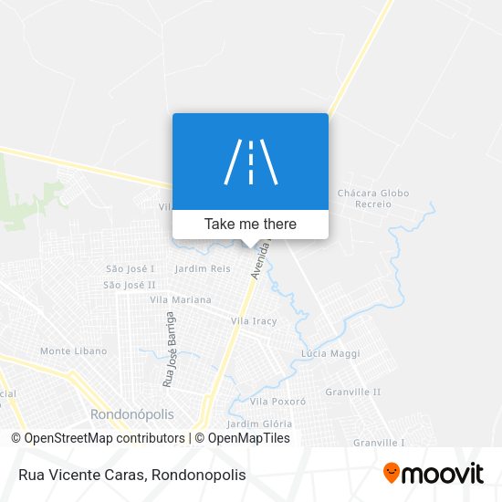 Rua Vicente Caras map