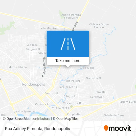 Rua Adiney Pimenta map