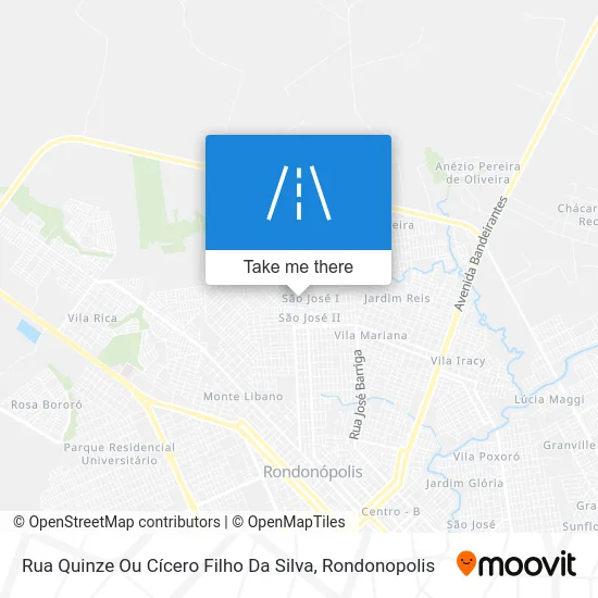 Rua Quinze Ou Cícero Filho Da Silva map