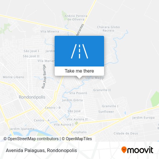 Avenida Paiaguas map