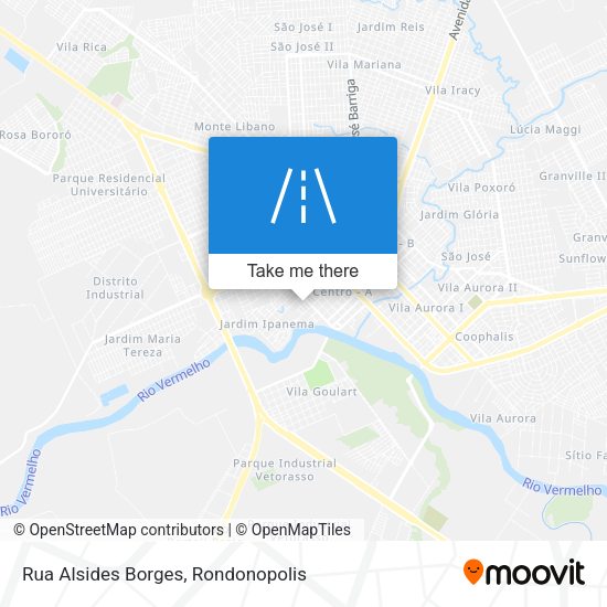 Rua Alsides Borges map