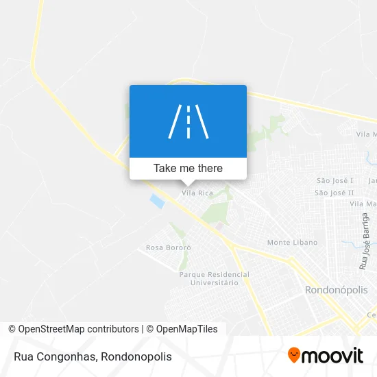 Rua Congonhas map
