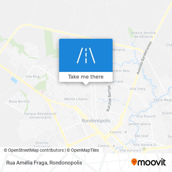 Mapa Rua Amélia Fraga