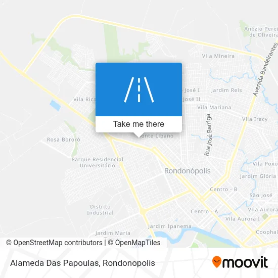 Alameda Das Papoulas map