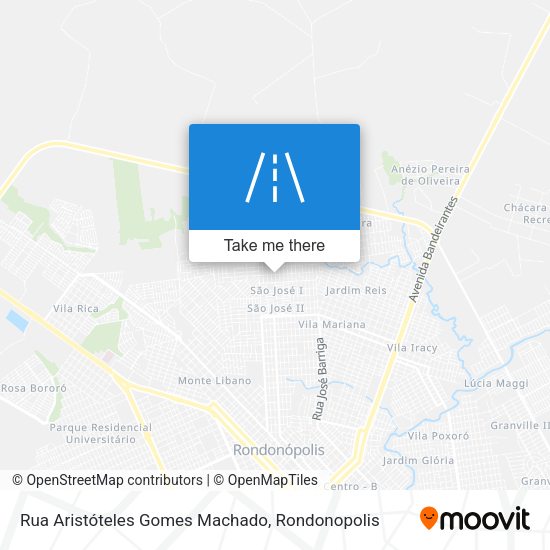 Rua Aristóteles Gomes Machado map