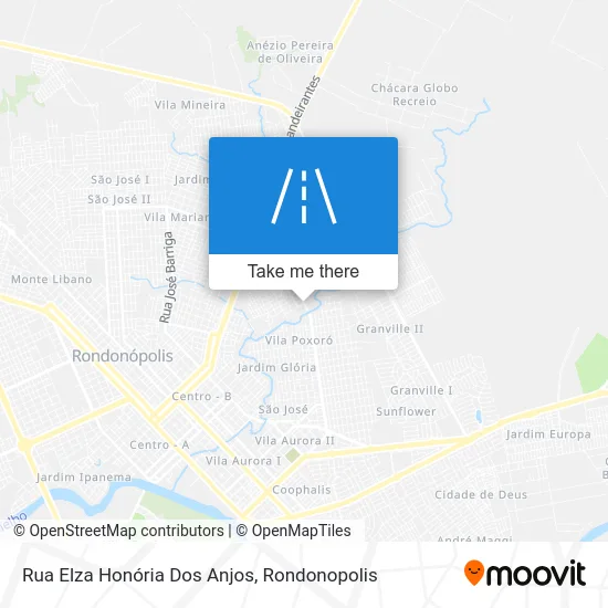 Rua Elza Honória Dos Anjos map