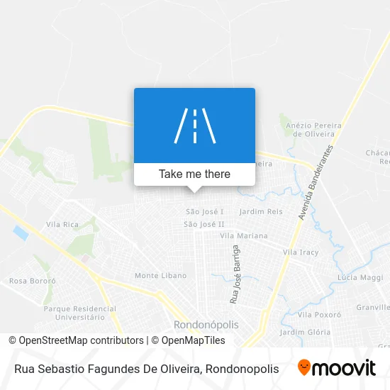 Rua Sebastio Fagundes De Oliveira map