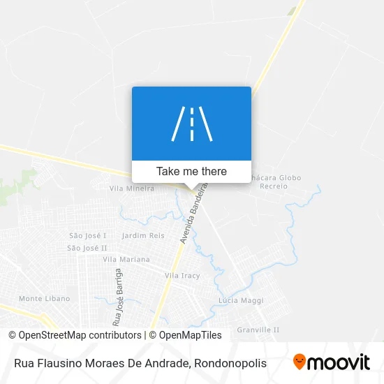 Rua Flausino Moraes De Andrade map