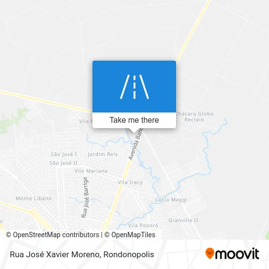 Rua José Xavier Moreno map