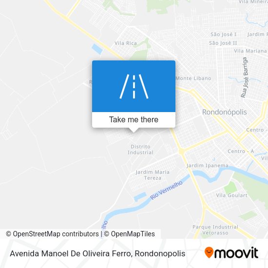 Avenida Manoel De Oliveira Ferro map