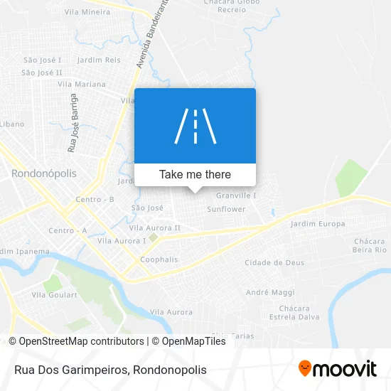 Rua Dos Garimpeiros map