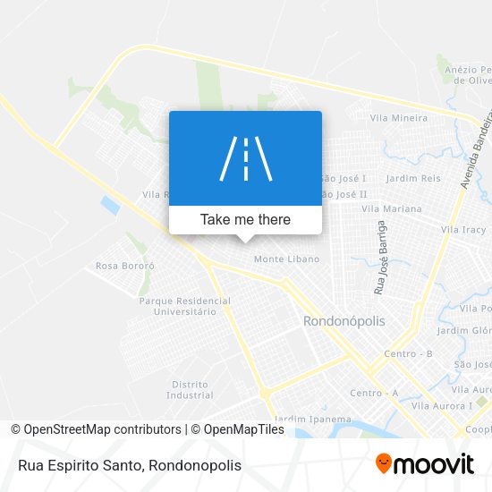 Rua Espirito Santo map