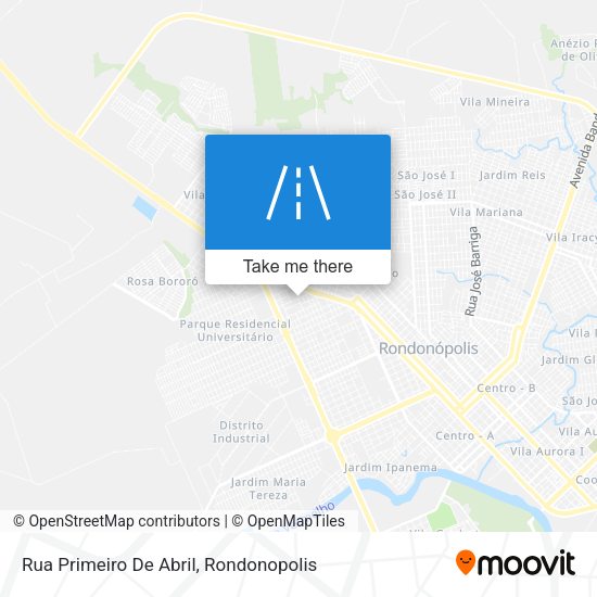 Rua Primeiro De Abril map
