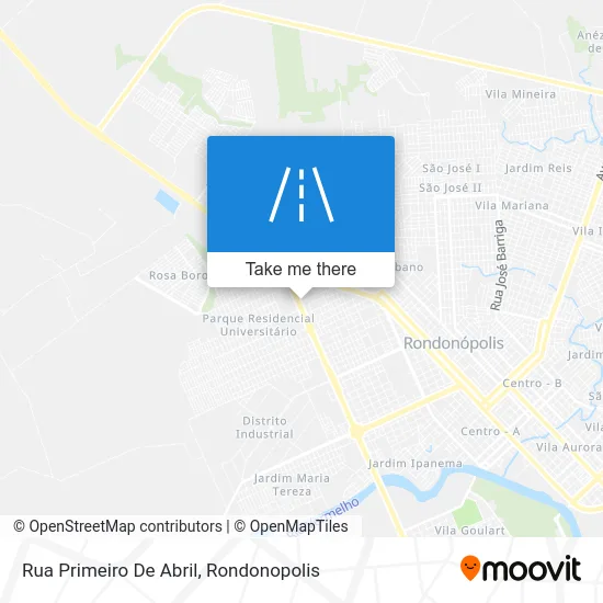 Rua Primeiro De Abril map