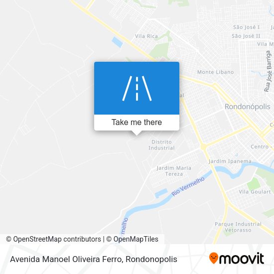 Avenida Manoel Oliveira Ferro map