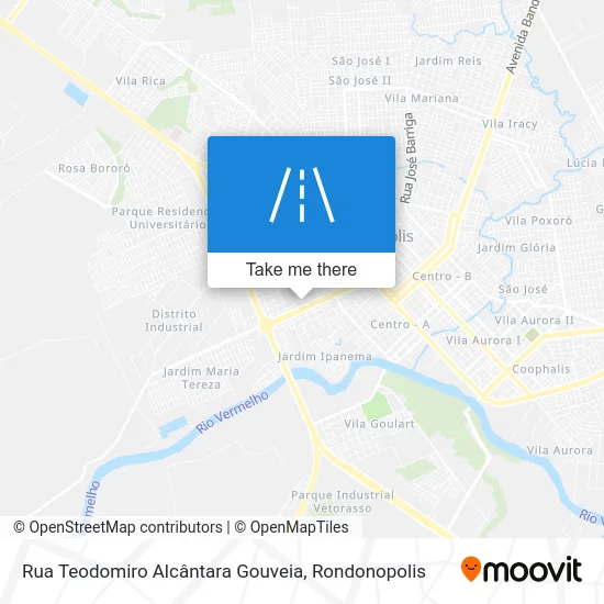Rua Teodomiro Alcântara Gouveia map