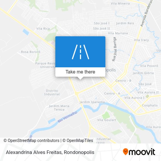 Alexandrina Alves Freitas map